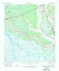 Gibson Louisiana Historical topographic map, 1:62500 scale, 15 X 15 Minute, Year 1964