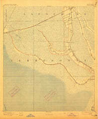 Gibson Louisiana Historical topographic map, 1:62500 scale, 15 X 15 Minute, Year 1892