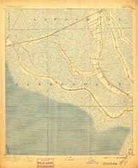 Gibson Louisiana Historical topographic map, 1:62500 scale, 15 X 15 Minute, Year 1897