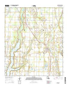 Gilbert Louisiana Current topographic map, 1:24000 scale, 7.5 X 7.5 Minute, Year 2015