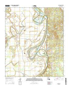 Gilliam Louisiana Current topographic map, 1:24000 scale, 7.5 X 7.5 Minute, Year 2015