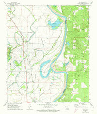 Gilliam Louisiana Historical topographic map, 1:24000 scale, 7.5 X 7.5 Minute, Year 1971