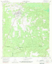 Glenmora Louisiana Historical topographic map, 1:24000 scale, 7.5 X 7.5 Minute, Year 1968