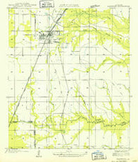 Glenmora Louisiana Historical topographic map, 1:31680 scale, 7.5 X 7.5 Minute, Year 1949