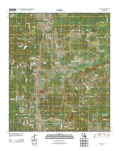 Gloster Louisiana Historical topographic map, 1:24000 scale, 7.5 X 7.5 Minute, Year 2012