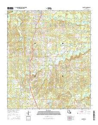 Gloster Louisiana Current topographic map, 1:24000 scale, 7.5 X 7.5 Minute, Year 2015