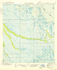 Golden Meadow Farms Louisiana Historical topographic map, 1:31680 scale, 7.5 X 7.5 Minute, Year 1950