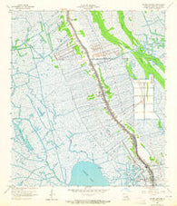 Golden Meadow Louisiana Historical topographic map, 1:24000 scale, 7.5 X 7.5 Minute, Year 1964