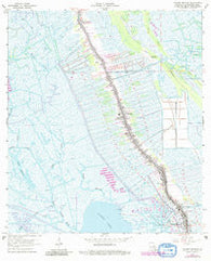 Golden Meadow Louisiana Historical topographic map, 1:24000 scale, 7.5 X 7.5 Minute, Year 1964