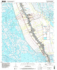 Golden Meadow Louisiana Historical topographic map, 1:24000 scale, 7.5 X 7.5 Minute, Year 1998