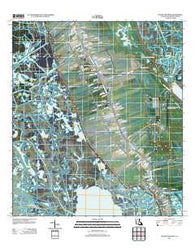 Golden Meadow Louisiana Historical topographic map, 1:24000 scale, 7.5 X 7.5 Minute, Year 2012