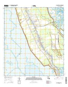 Golden Meadow Louisiana Current topographic map, 1:24000 scale, 7.5 X 7.5 Minute, Year 2015