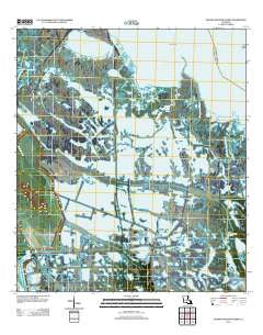 Golden Meadow Farms Louisiana Historical topographic map, 1:24000 scale, 7.5 X 7.5 Minute, Year 2012
