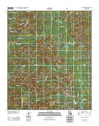 Goldonna Louisiana Historical topographic map, 1:24000 scale, 7.5 X 7.5 Minute, Year 2012