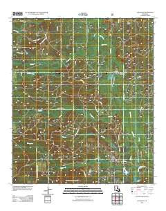 Goldonna Louisiana Historical topographic map, 1:24000 scale, 7.5 X 7.5 Minute, Year 2012