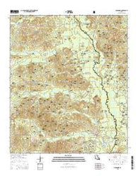 Goldonna Louisiana Current topographic map, 1:24000 scale, 7.5 X 7.5 Minute, Year 2015