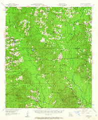 Goldonna Louisiana Historical topographic map, 1:62500 scale, 15 X 15 Minute, Year 1957
