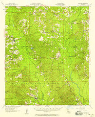 Goldonna Louisiana Historical topographic map, 1:62500 scale, 15 X 15 Minute, Year 1957