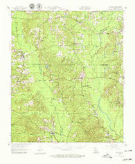 Goldonna Louisiana Historical topographic map, 1:62500 scale, 15 X 15 Minute, Year 1957