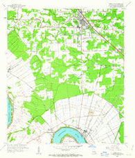 Gonzales Louisiana Historical topographic map, 1:24000 scale, 7.5 X 7.5 Minute, Year 1961
