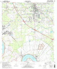 Gonzales Louisiana Historical topographic map, 1:24000 scale, 7.5 X 7.5 Minute, Year 1991