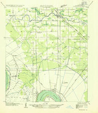 Gonzales Louisiana Historical topographic map, 1:31680 scale, 7.5 X 7.5 Minute, Year 1935