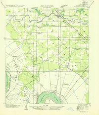 Gonzales Louisiana Historical topographic map, 1:31680 scale, 7.5 X 7.5 Minute, Year 1935