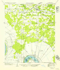 Gonzales Louisiana Historical topographic map, 1:31680 scale, 7.5 X 7.5 Minute, Year 1954