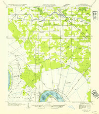 Gonzales Louisiana Historical topographic map, 1:31680 scale, 7.5 X 7.5 Minute, Year 1954