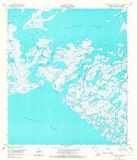 Grand Bayou Du Large Louisiana Historical topographic map, 1:24000 scale, 7.5 X 7.5 Minute, Year 1953