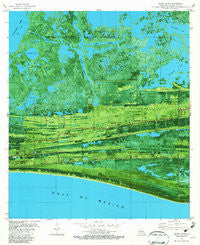 Grand Bayou Louisiana Historical topographic map, 1:24000 scale, 7.5 X 7.5 Minute, Year 1982