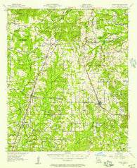 Grand Cane Louisiana Historical topographic map, 1:62500 scale, 15 X 15 Minute, Year 1957