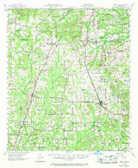 Grand Cane Louisiana Historical topographic map, 1:62500 scale, 15 X 15 Minute, Year 1957