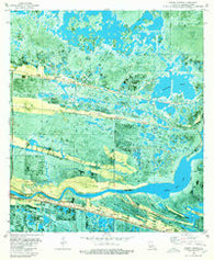 Grand Chenier Louisiana Historical topographic map, 1:24000 scale, 7.5 X 7.5 Minute, Year 1980