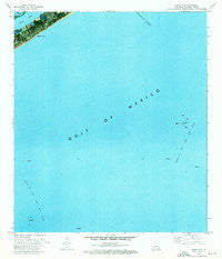 Grand Isle Louisiana Historical topographic map, 1:24000 scale, 7.5 X 7.5 Minute, Year 1973