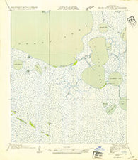 Grand Lake East SW Louisiana Historical topographic map, 1:31680 scale, 7.5 X 7.5 Minute, Year 1954