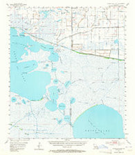 Grand Lake East Louisiana Historical topographic map, 1:62500 scale, 15 X 15 Minute, Year 1955