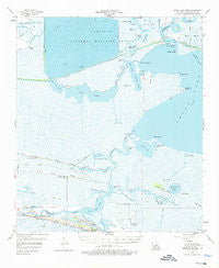 Grand Lake West Louisiana Historical topographic map, 1:62500 scale, 15 X 15 Minute, Year 1955