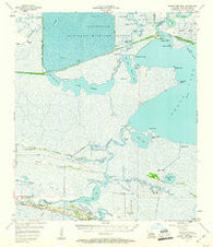 Grand Lake West Louisiana Historical topographic map, 1:62500 scale, 15 X 15 Minute, Year 1955