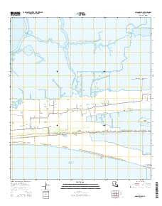 Grand Bayou Louisiana Current topographic map, 1:24000 scale, 7.5 X 7.5 Minute, Year 2015