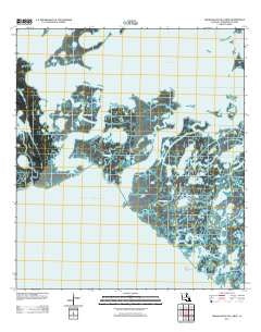 Grand Bayou du Large Louisiana Historical topographic map, 1:24000 scale, 7.5 X 7.5 Minute, Year 2012