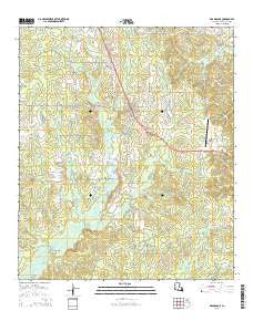 Grand Cane Louisiana Current topographic map, 1:24000 scale, 7.5 X 7.5 Minute, Year 2015