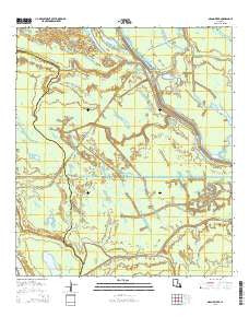 Grand River Louisiana Current topographic map, 1:24000 scale, 7.5 X 7.5 Minute, Year 2015