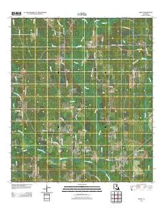 Grant Louisiana Historical topographic map, 1:24000 scale, 7.5 X 7.5 Minute, Year 2012