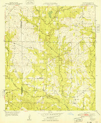 Grant Louisiana Historical topographic map, 1:24000 scale, 7.5 X 7.5 Minute, Year 1948