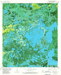 Greens Bayou Louisiana Historical topographic map, 1:24000 scale, 7.5 X 7.5 Minute, Year 1982