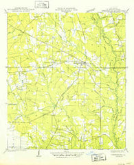 Greensburg Louisiana Historical topographic map, 1:31680 scale, 7.5 X 7.5 Minute, Year 1950