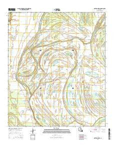 Gretna Green Louisiana Current topographic map, 1:24000 scale, 7.5 X 7.5 Minute, Year 2015