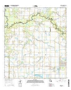 Gueydan Louisiana Current topographic map, 1:24000 scale, 7.5 X 7.5 Minute, Year 2015