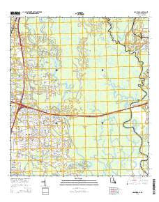 Haaswood Louisiana Current topographic map, 1:24000 scale, 7.5 X 7.5 Minute, Year 2015